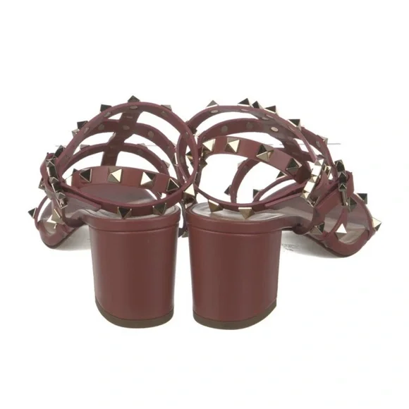 Valentino Studded Sandals with Block Heel - Picture 5 of 6